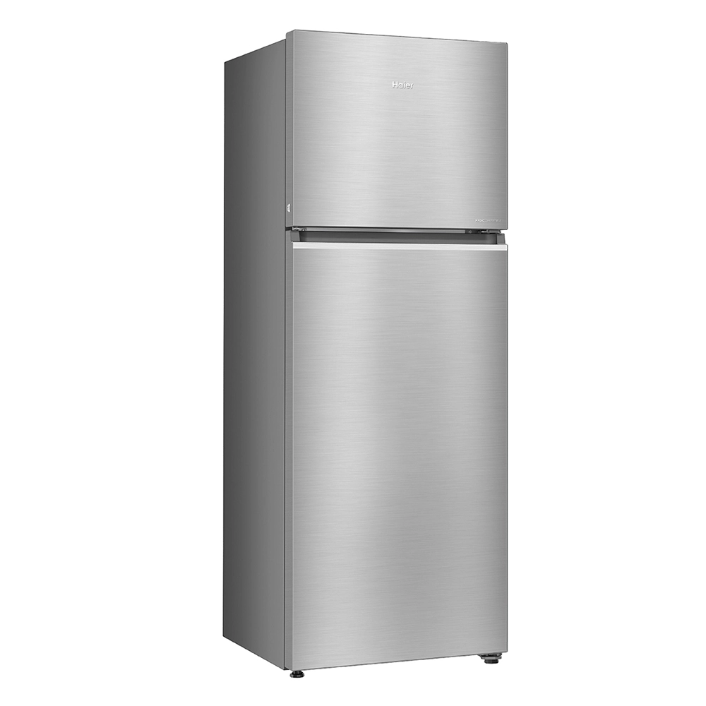 Haier 358L 2 Star Inox Steel Double Door Refrigerator